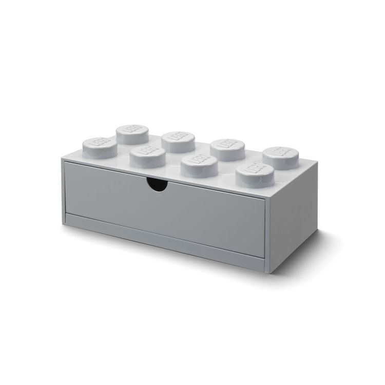 Produktbild: LEGO&reg; Schubladenelement 8 Noppen Grau