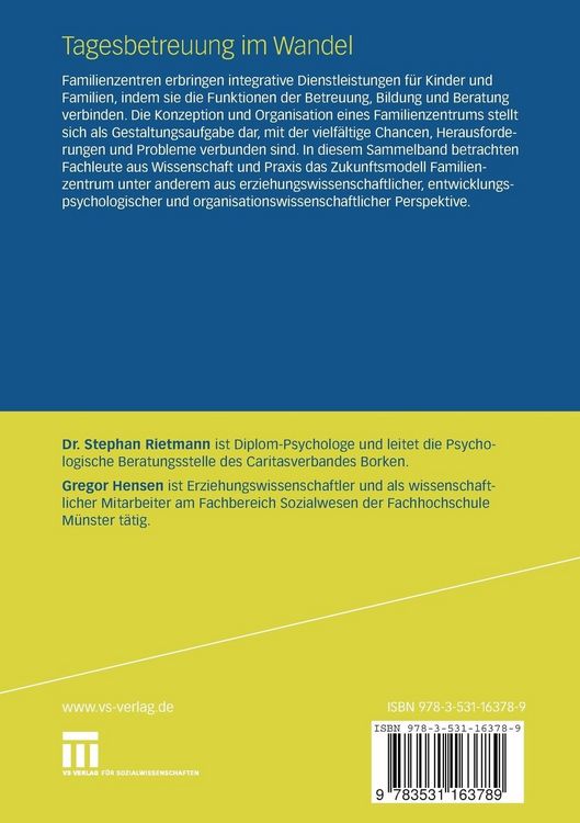 Produktbild: Tagesbetreuung im Wandel