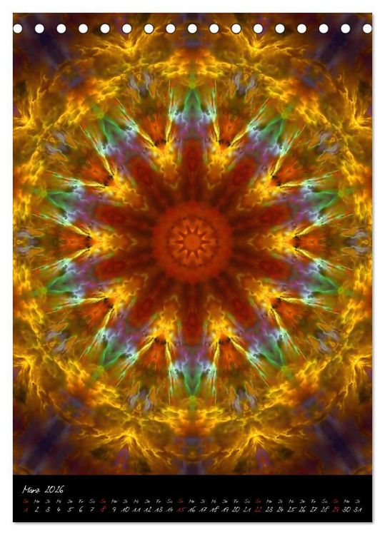 Produktbild: Mandala - Esoterik & Meditation (Tischkalender 2026 DIN A5 hoch), CALVENDO Monatskalender