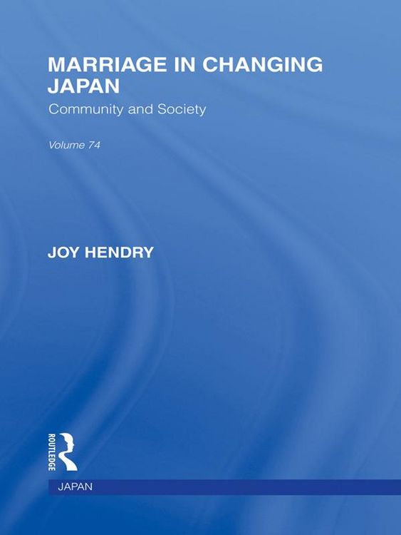 Produktbild: Marriage in Changing Japan