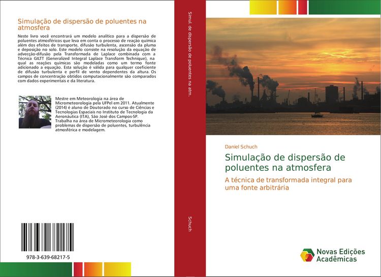 Produktbild: Simula&ccedil;&atilde;o de dispers&atilde;o de poluentes na atmosfera