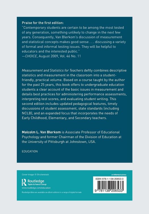 Produktbild: Measurement and Statistics for Teachers