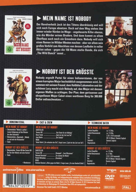 Produktbild: Mein Name ist Nobody/Nobody ist der Gr&ouml;&szlig;te [2 DVDs]