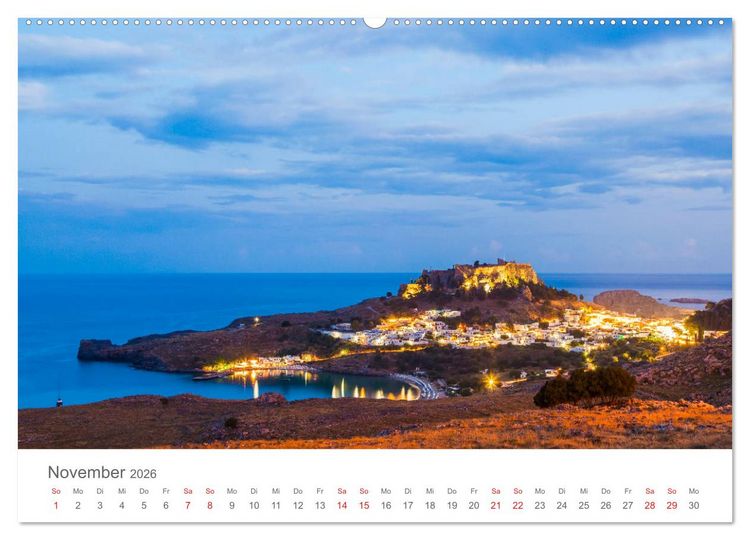 Produktbild: RHODOS Impressionen (hochwertiger Premium Wandkalender 2026 DIN A2 quer), Kunstdruck in Hochglanz