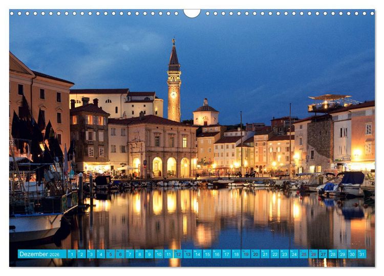 Produktbild: Piran - Slowenische Perle an der Adriak&uuml;ste (Wandkalender 2026 DIN A3 quer), CALVENDO Monatskalender