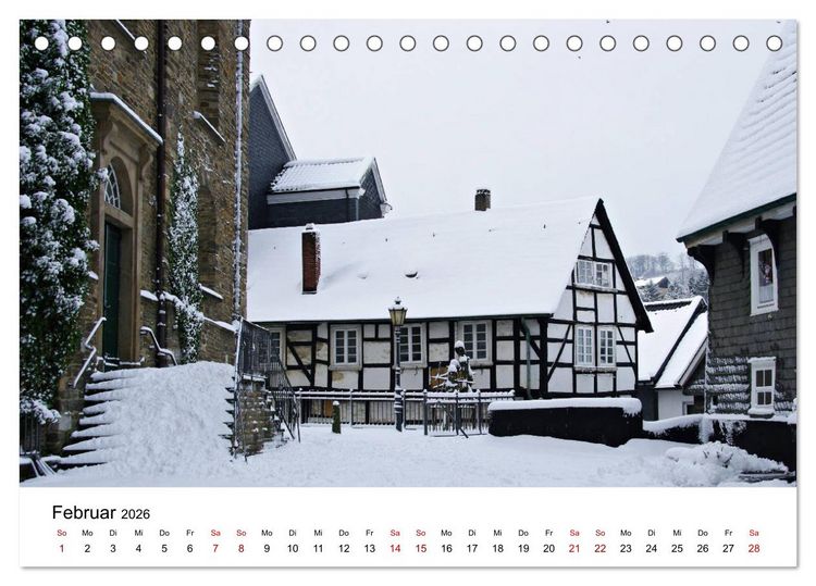 Produktbild: Velbert - Stadt der Schl&ouml;sser und Beschl&auml;ge (Tischkalender 2026 DIN A5 quer), CALVENDO Monatskalender