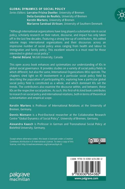Produktbild: International Organizations in Global Social Governance