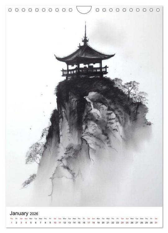Produktbild: Zen Serenity (Wall Calendar 2026 DIN A4 portrait), CALVENDO 12 Month Wall Calendar