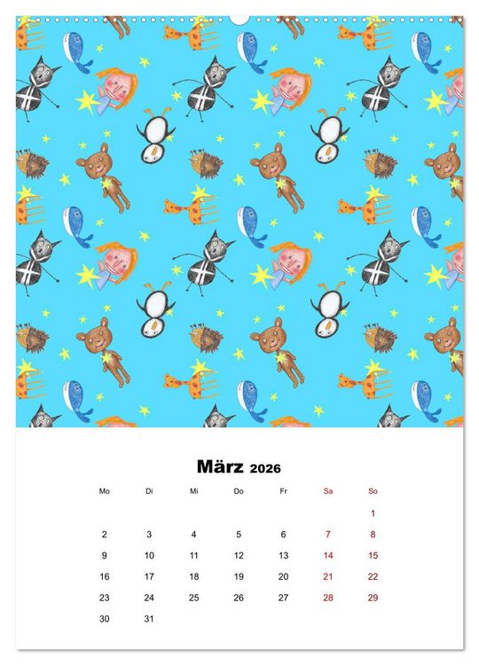 Produktbild: MUSTERMACKE (Wandkalender 2026 DIN A2 hoch), CALVENDO Monatskalender
