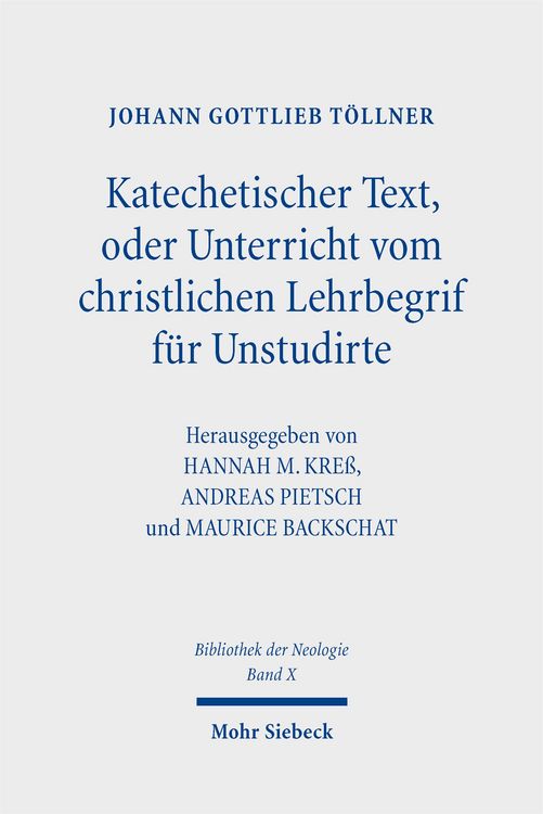Produktbild: Katechetischer Text, oder Unterricht vom christlichen Lehrbegrif f&uuml;r Unstudirte