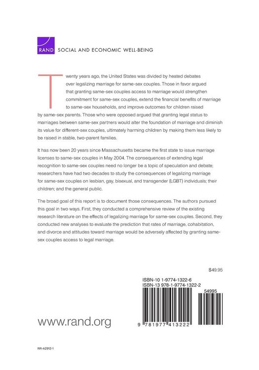 Produktbild: Twenty Years of Legal Marriage for Same-Sex Couples in the United States