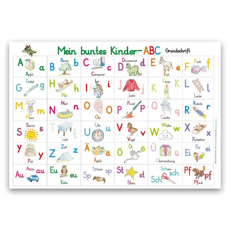 Produktbild: Mein buntes Kinder-ABC-Set in Grundschrift