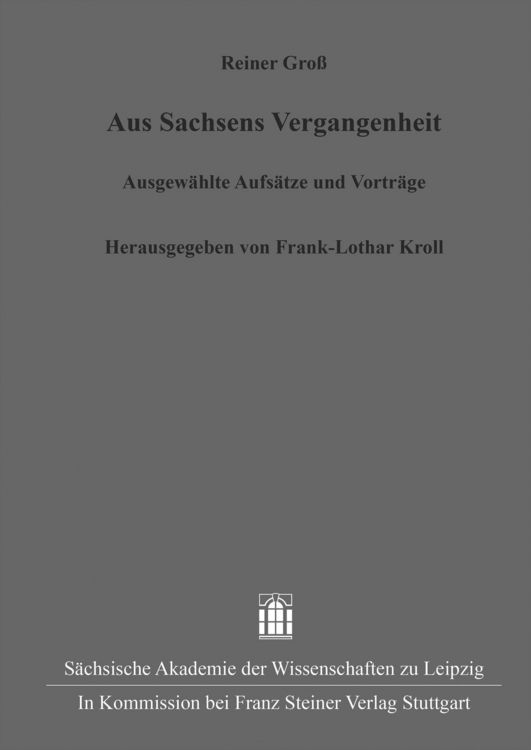 Produktbild: Aus Sachsens Vergangenheit