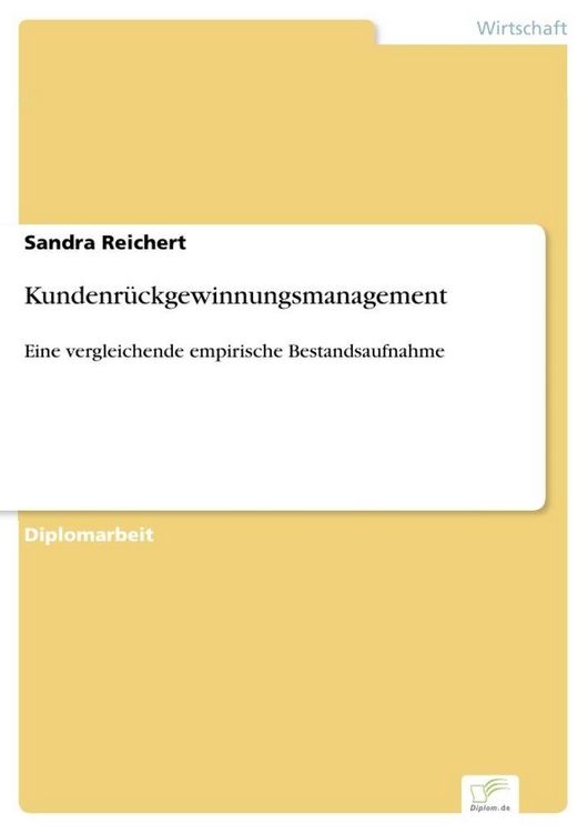 Produktbild: Kundenr&uuml;ckgewinnungsmanagement