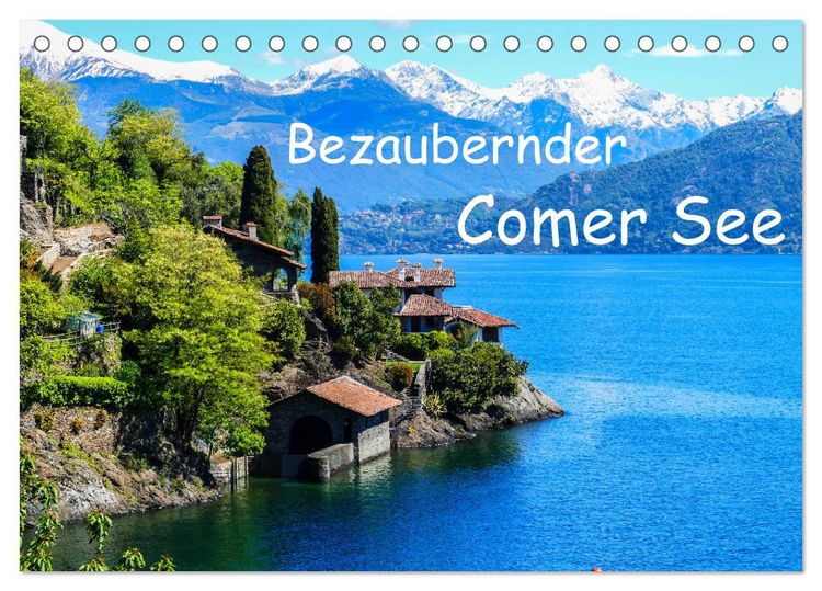 Produktbild: Bezaubernder Comer See (Tischkalender 2026 DIN A5 quer), CALVENDO Monatskalender