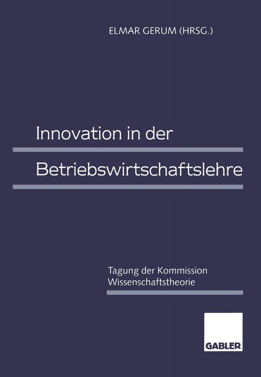 Produktbild: Innovation in der Betriebswirtschaftslehre