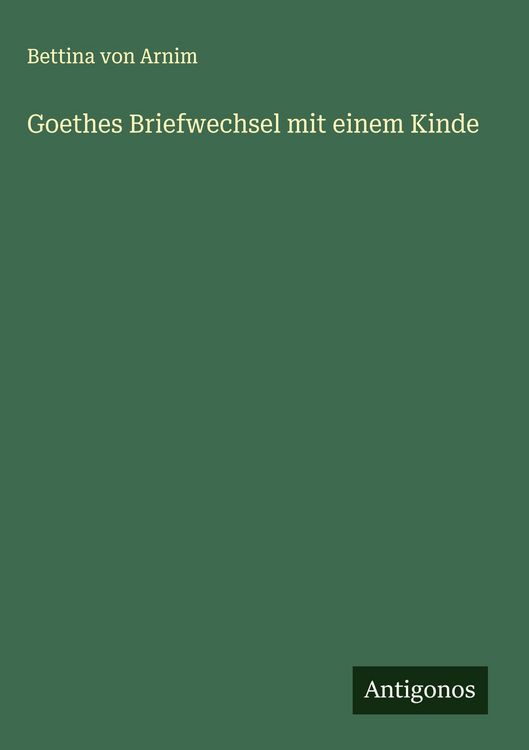 Produktbild: Goethes Briefwechsel mit einem Kinde