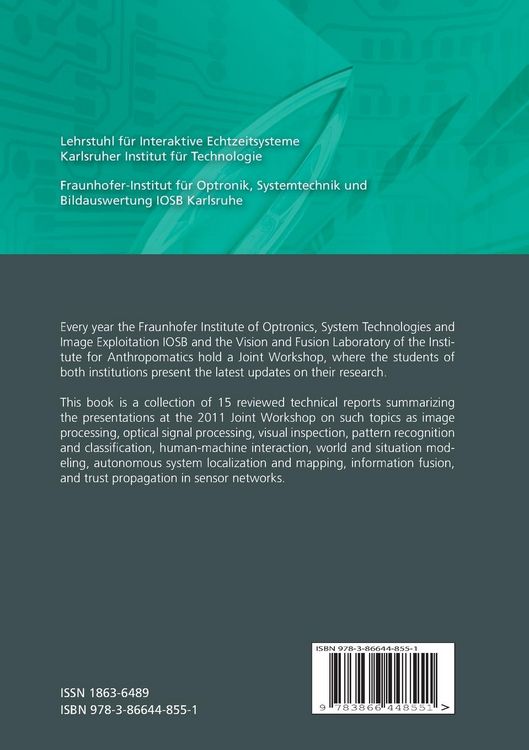Produktbild: Proceedings of the 2011 Joint Workshop of Fraunhofer IOSB and Institute for Anthropomatics, Vision and Fusion Laboratory