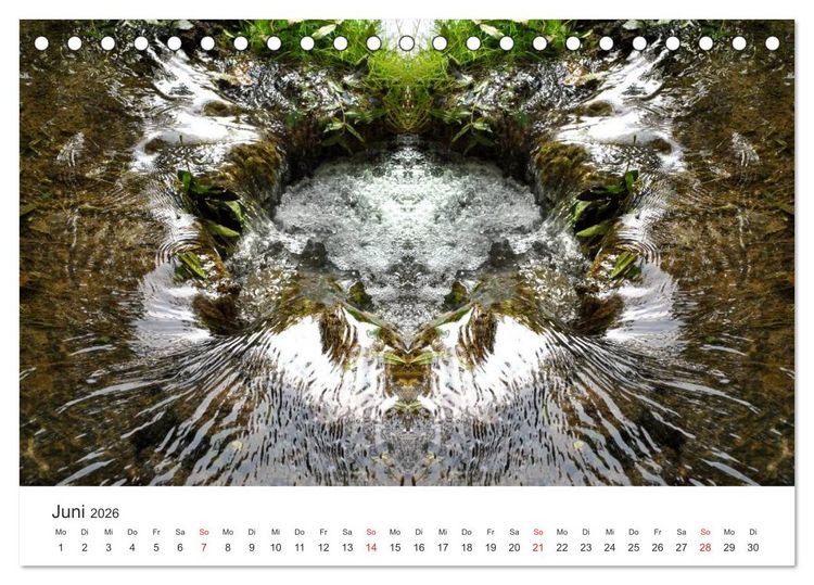 Produktbild: Spiegelwelten - Natur anders sehen (Tischkalender 2026 DIN A5 quer), CALVENDO Monatskalender