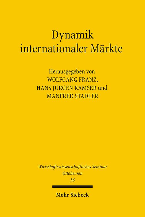 Produktbild: Dynamik internationaler M&auml;rkte