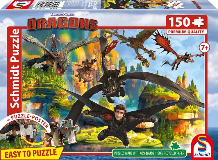 Produktbild: Dragons, Fliegende Drachen 150 Teile