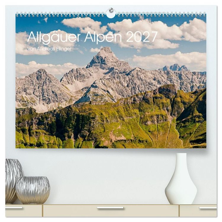 Produktbild: Allg&auml;uer Alpen 2027 (hochwertiger Premium Wandkalender 2027 DIN A2 quer), Kunstdruck in Hochglanz