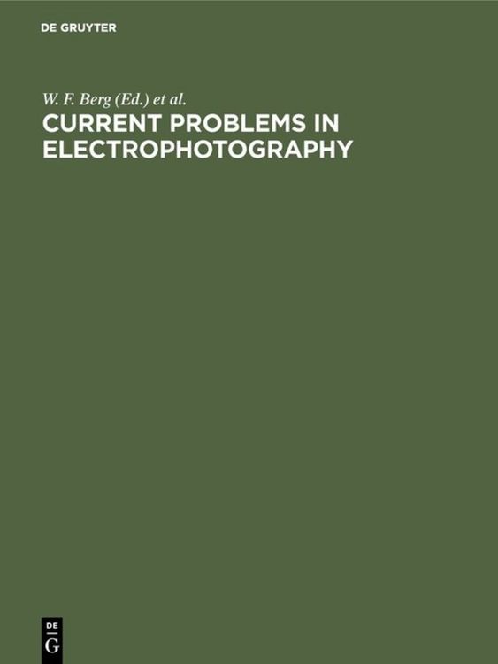 Produktbild: Current problems in electrophotography