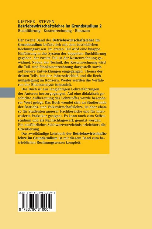 Produktbild: Betriebswirtschaftslehre im Grundstudium 2