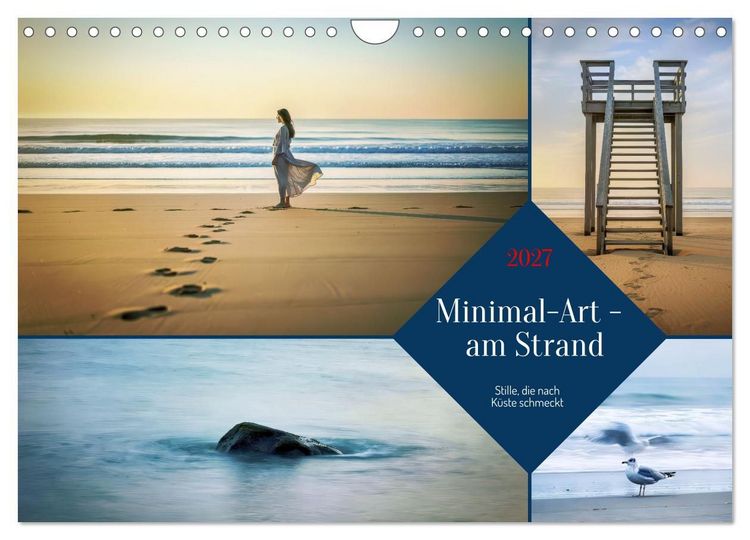 Produktbild: Minimal-Art - am Strand (Wandkalender 2027 DIN A4 quer), CALVENDO Monatskalender
