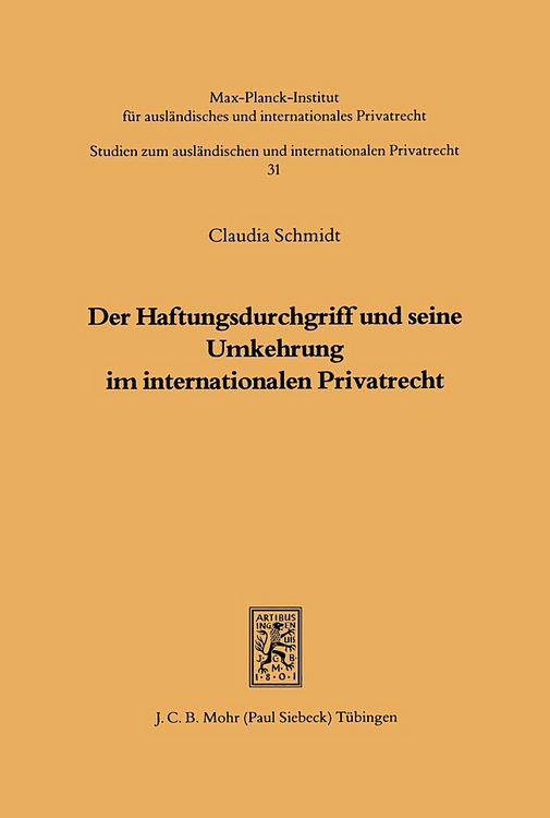 Produktbild: Der Haftungsdurchgriff und seine Umkehrung im internationalen Privatrecht