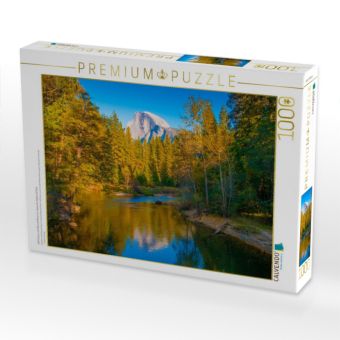 Produktbild: CALVENDO Puzzle Half Dome mit Merced River im Yosemite National Park | 1000 Teile Lege-Gr&ouml;&szlig;e 64x48cm Foto-Puzzle f&uuml;r gl&uuml;ckliche Stunden