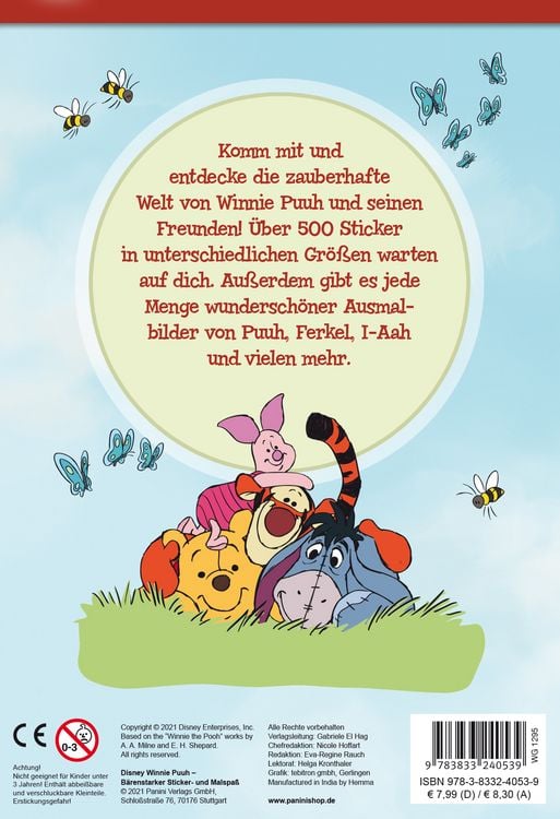 Produktbild: Disney Winnie Puuh: Bärenstarker Sticker- und Malspaß