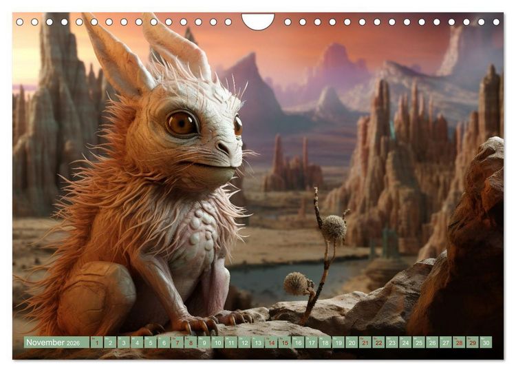 Produktbild: Galaktische Wesen (Wandkalender 2026 DIN A4 quer), CALVENDO Monatskalender