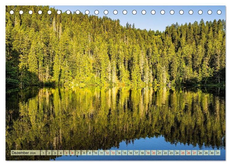 Produktbild: Karseen im Nordschwarzwald (Tischkalender 2026 DIN A5 quer), CALVENDO Monatskalender