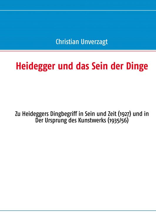 Produktbild: Heidegger und das Sein der Dinge