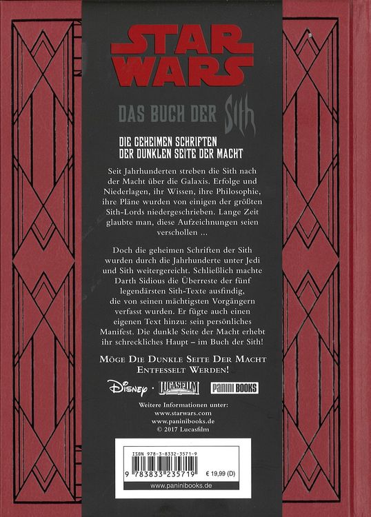 Produktbild: Star Wars: Das Buch der Sith
