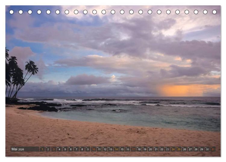 Produktbild: Samoa und Fidschi (Tischkalender 2026 DIN A5 quer), CALVENDO Monatskalender