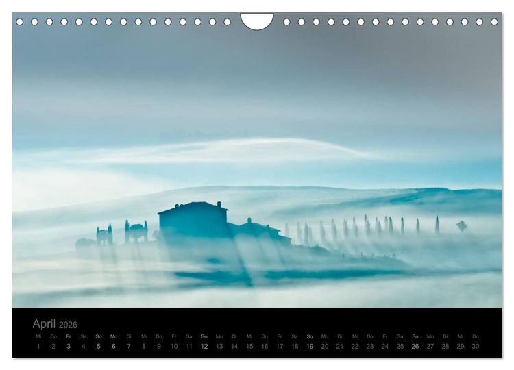 Produktbild: &ndash; Magie des Lichtes &ndash; TOSKANA (Wandkalender 2026 DIN A4 quer), CALVENDO Monatskalender