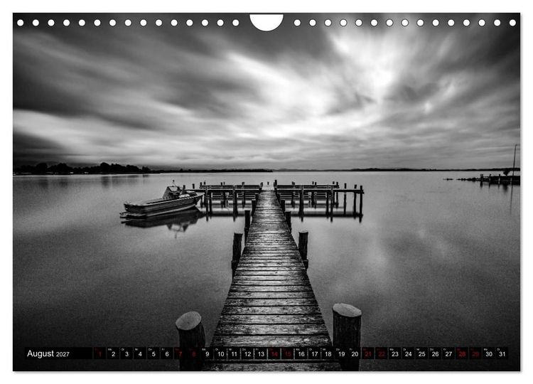Produktbild: Dramatik in SW (Wandkalender 2027 DIN A4 quer), CALVENDO Monatskalender