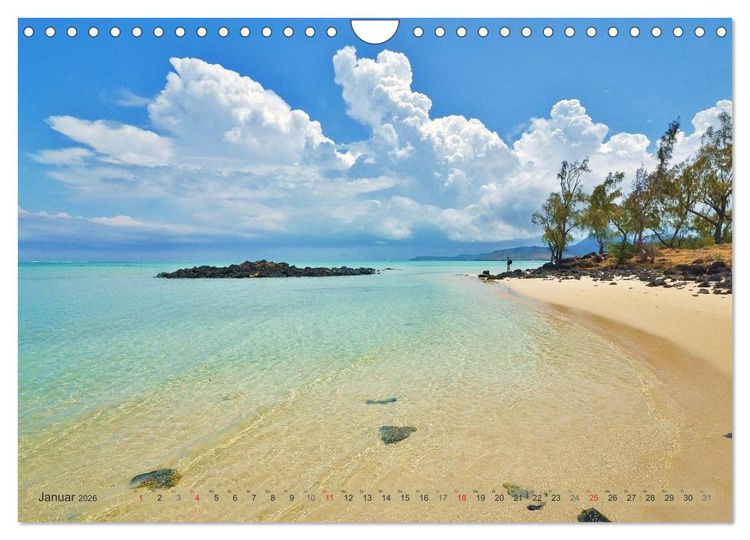 Produktbild: Tr&auml;um dich nach Mauritius (Wandkalender 2026 DIN A4 quer), CALVENDO Monatskalender