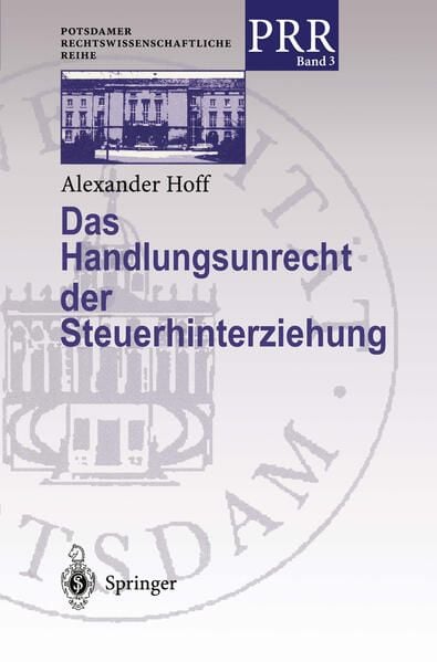 Bild vom Artikel Das Handlungsunrecht der Steuerhinterziehung vom Autor Alexander Hoff