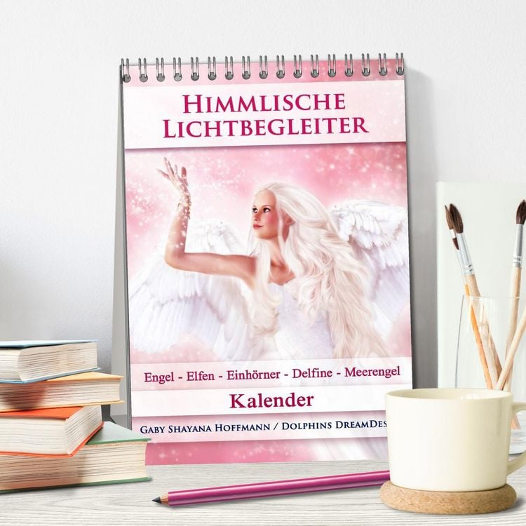Produktbild: Himmlische Lichtbegleiter - Kalender (Tischkalender 2026 DIN A5 hoch), CALVENDO Monatskalender