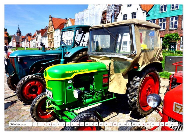 Produktbild: TRECKER PARADE - Historische Traktoren in Gl&uuml;ckstadt an der Elbe (Wandkalender 2026 DIN A3 quer), CALVENDO Monatskalender