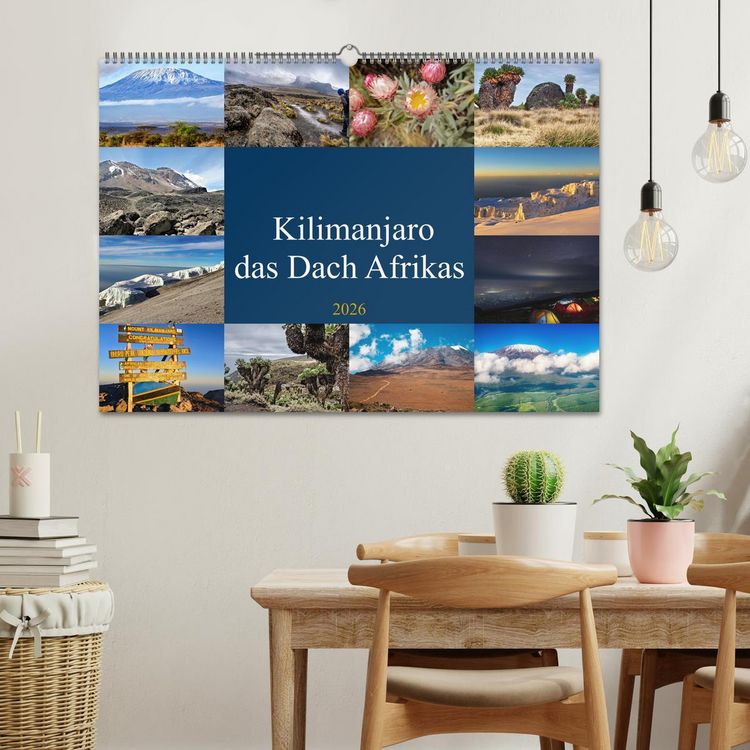 Produktbild: Kilimanjaro - das Dach Afrikas (Wandkalender 2026 DIN A2 quer), CALVENDO Monatskalender