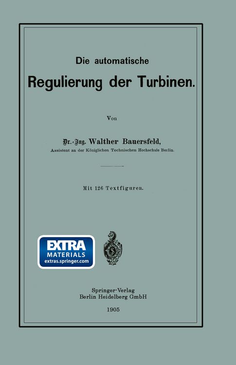 Produktbild: Die automatische Regulierung der Turbinen
