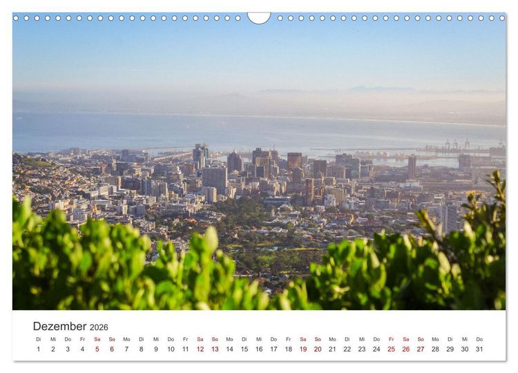 Produktbild: Kapstadt - Die bezaubernde Stadt am Kap der guten Hoffnung. (Wandkalender 2026 DIN A3 quer), CALVENDO Monatskalender