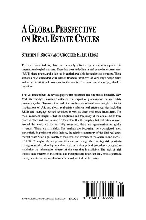 Produktbild: A Global Perspective on Real Estate Cycles