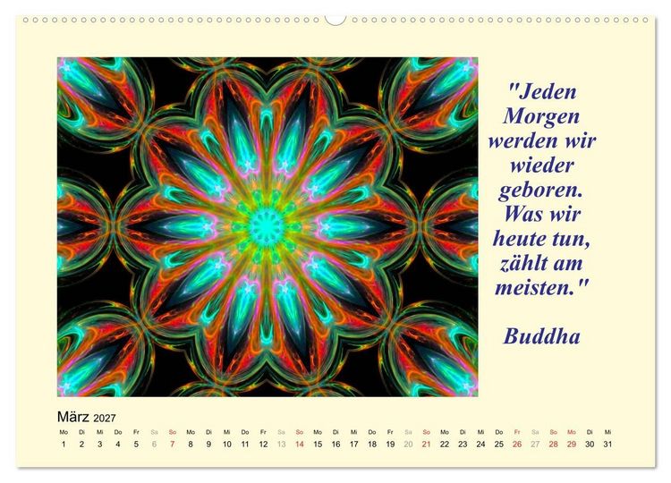 Produktbild: Meditation - Asiatische Weisheiten (Wandkalender 2027 DIN A2 quer), CALVENDO Monatskalender