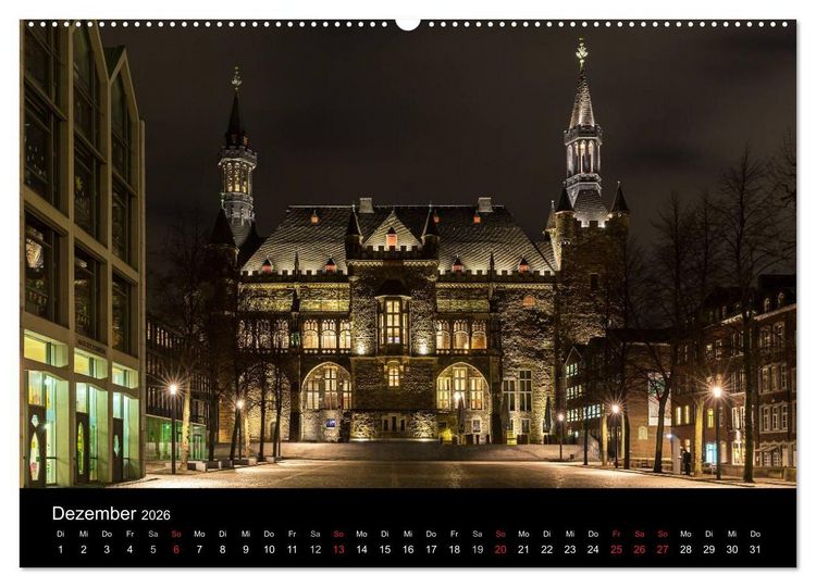 Produktbild: Aachen - ming He&auml;metstadt (Wandkalender 2026 DIN A2 quer), CALVENDO Monatskalender