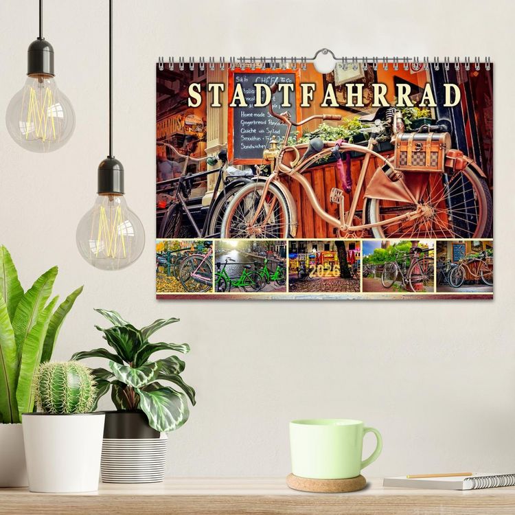 Produktbild: Stadtfahrrad (Wandkalender 2026 DIN A4 quer), CALVENDO Monatskalender
